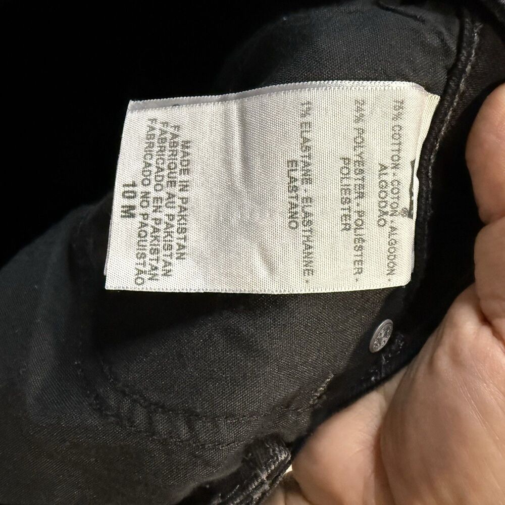 Levi's The Original Jeans Size 10 M Womens Mid Rise Skinny Black Dark Wash - Picture 5 of 8